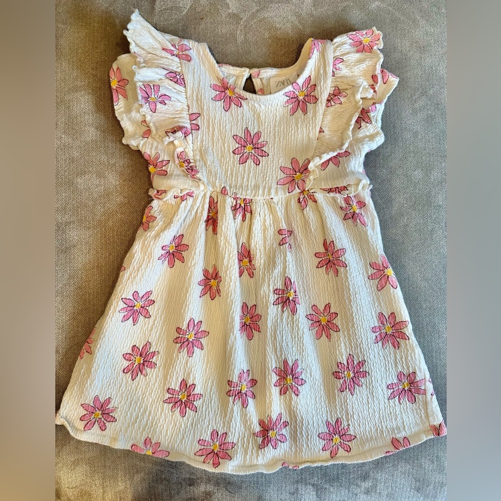 Zara Floral Textured Dress